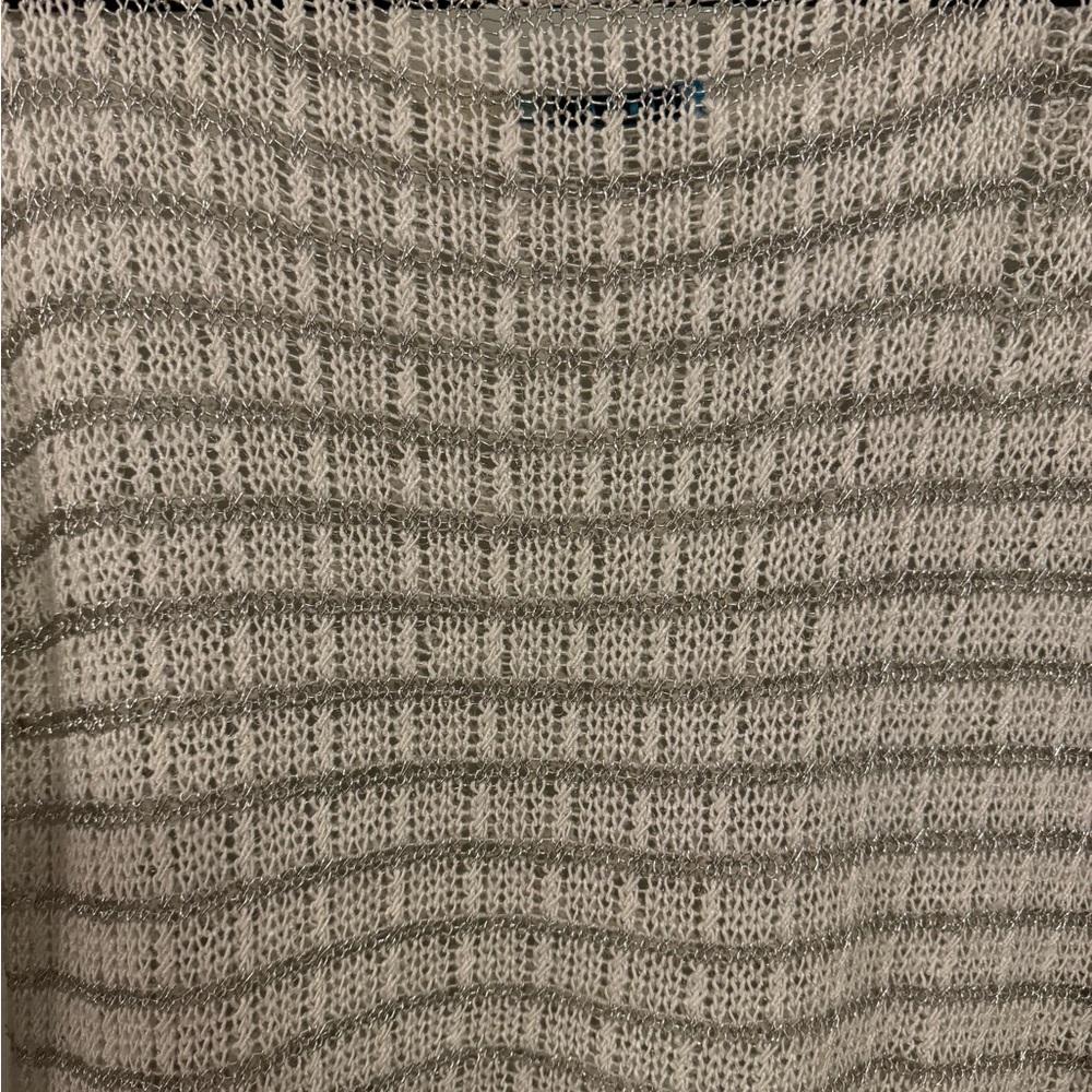 Alice + Olivia Designer Mesh Crew Neck Sweater size Large - Picture 10 of 11